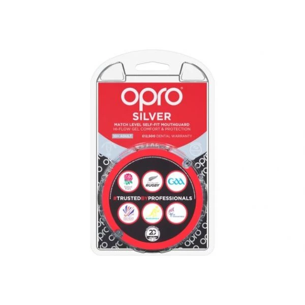 Team Sports OPRO - Silver Mouthguard (Adult) 16 Team Sports OPRO - Silver Mouthguard (Adult)