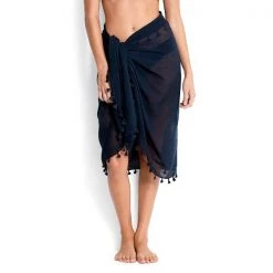 SEAFOLLY - Beach Basics Cotton Gauze Sarong