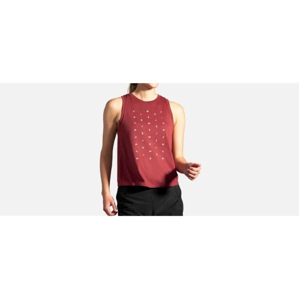 Run/Trail BROOKS - Women's Distance Graphics Tank 12 Run/Trail BROOKS - Women's Distance Graphics Tank