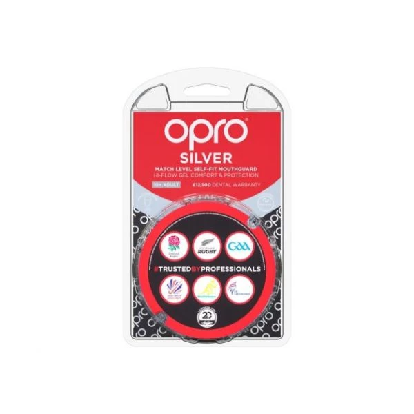 Team Sports OPRO - Silver Mouthguard (Adult) 4 Team Sports OPRO - Silver Mouthguard (Adult)