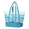 Beach & Leisure CGEAR - Clear Sand-Free Tote (Turquoise Stripe) 1 Beach & Leisure CGEAR - Clear Sand-Free Tote (Turquoise Stripe)