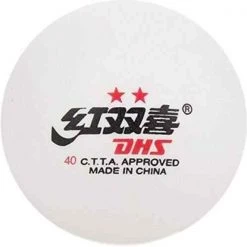 DHS - Dual D40+ 2 Star Table Tennis Balls (Pack Of 10)