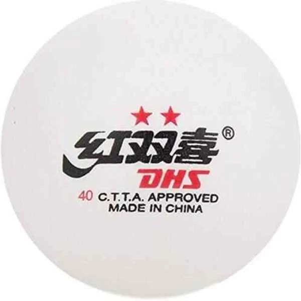 DHS - Dual D40+ 2 Star Table Tennis Balls (Pack Of 10) 3 DHS - Dual D40+ 2 Star Table Tennis Balls (Pack Of 10)