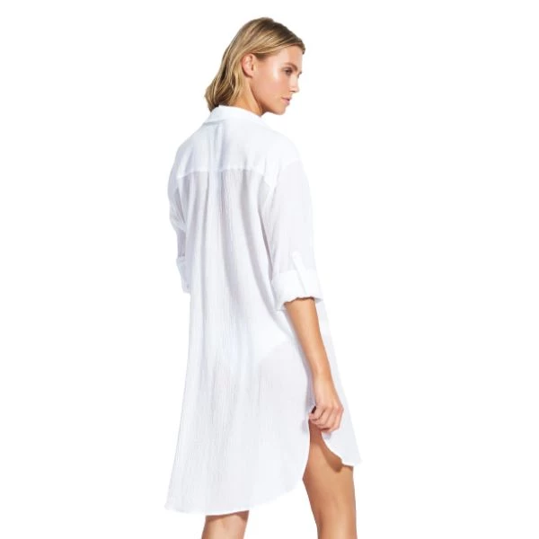 SEAFOLLY - Crinkle Twill Beach Shirt 12 SEAFOLLY - Crinkle Twill Beach Shirt