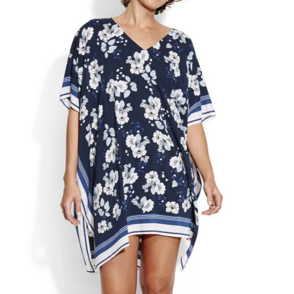 SEAFOLLY - Splendour Border Kaftan (Indigo) 3 SEAFOLLY - Splendour Border Kaftan (Indigo)