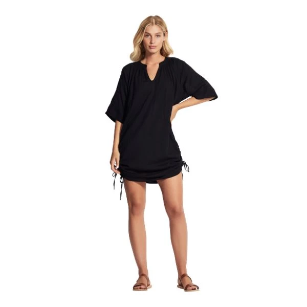 SEAFOLLY - Crinkle Cotton Cover Up Beach & Leisure 3 SEAFOLLY - Crinkle Cotton Cover Up Beach & Leisure