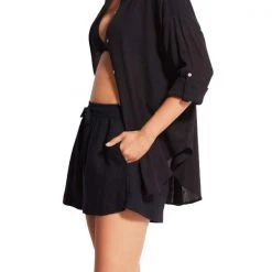 SEAFOLLY - Essential Linen Short Beachwear