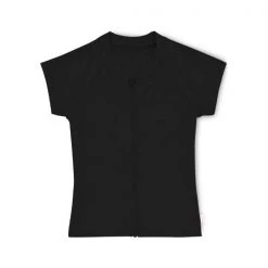 SEAFOLLY - Kid's Summer Essentials S/S Zip Front Rash Vest One Piece/Swimsuit