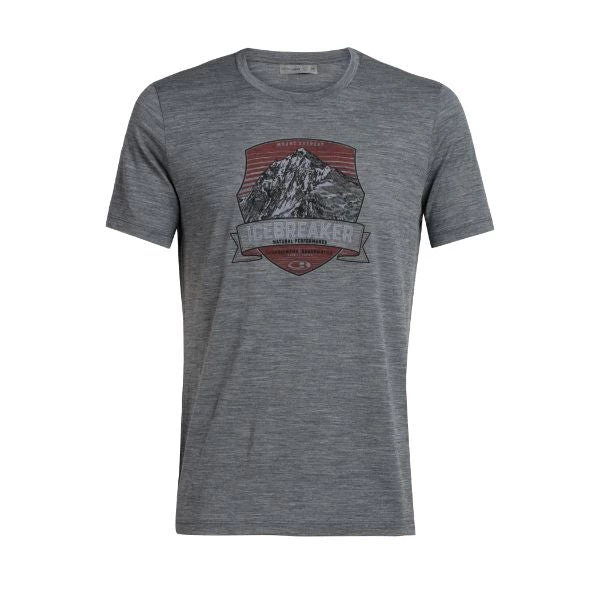 Icebreaker ICE BREAKER - Men's Tech Lite Short Sleeve Crewe Everest Crest 3 Icebreaker ICE BREAKER - Men's Tech Lite Short Sleeve Crewe Everest Crest