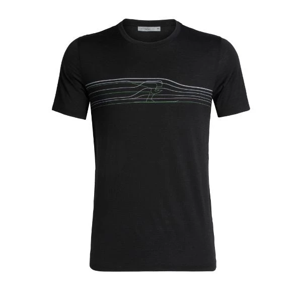 Run/Trail ICEBREAKER - Men's Tech Lite Short Sleeve Crewe Ski Racer 3 Run/Trail ICEBREAKER - Men's Tech Lite Short Sleeve Crewe Ski Racer