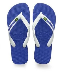 HAVAIANAS - Unisex Brazil Logo (Marine Blue) Footwear