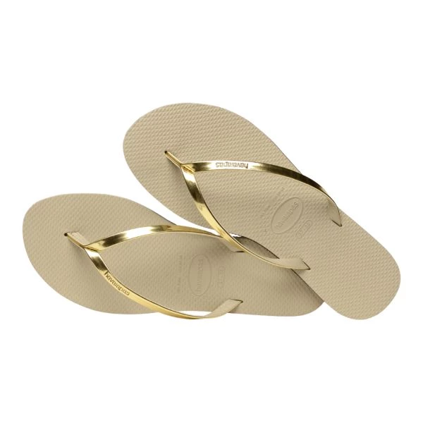 Footwear HAVAIANAS - Ladies You Metallic Flip Flops 4 Footwear HAVAIANAS - Ladies You Metallic Flip Flops