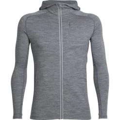 Icebreaker Run/Trail ICE BREAKER - Men's Quantum Long Sleeve Zip Hood