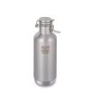 KleanKanteen Nutrition/Hydration KLEAN KANTEEN - Insulated Classic Vacuum Growler (w/Swing Lok Cap) - 32oz - Brushed Stainless Steel 2 KleanKanteen Nutrition/Hydration KLEAN KANTEEN - Insulated Classic Vacuum Growler (w/Swing Lok Cap) - 32oz - Brushed Stainless Steel