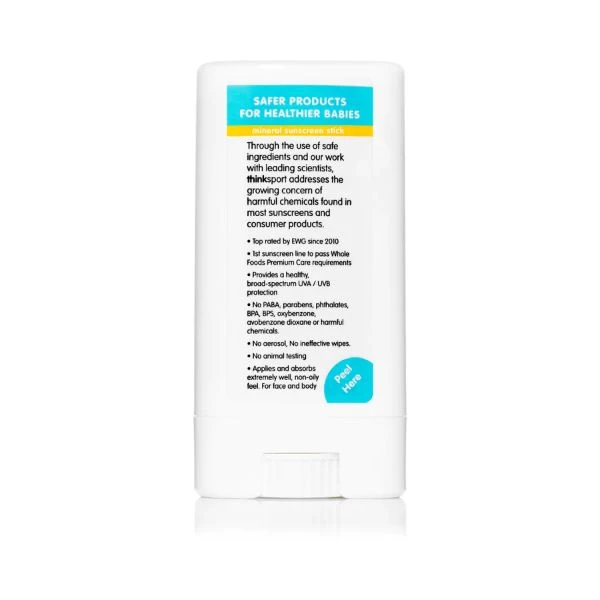 Skin Care THINKSPORT - Kids Safe Sunscreen Stick SPF 30+ (0.64oz / 18.4g) 4 Skin Care THINKSPORT - Kids Safe Sunscreen Stick SPF 30+ (0.64oz / 18.4g)