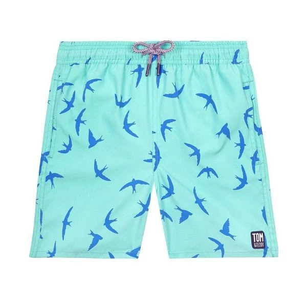 Tom&Teddy TOM & TEDDY - Boy's Shorts (Aqua Green Birds) 4 Tom&Teddy TOM & TEDDY - Boy's Shorts (Aqua Green Birds)