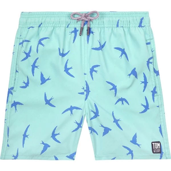 Tom&Teddy Other Sports TOM & TEDDY - Men's Shorts (Aqua Green Birds) 4 Tom&Teddy Other Sports TOM & TEDDY - Men's Shorts (Aqua Green Birds)