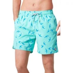 Tom&Teddy Other Sports TOM & TEDDY - Men's Shorts (Aqua Green Birds) 8 Tom&Teddy Other Sports TOM & TEDDY - Men's Shorts (Aqua Green Birds)