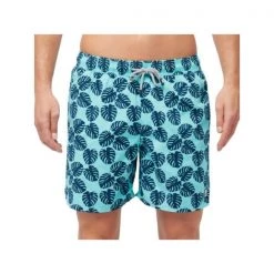 Tom&Teddy TOM & TEDDY - Men's Shorts (Aqua & Navy Leaves) Other Sports 10 Tom&Teddy TOM & TEDDY - Men's Shorts (Aqua & Navy Leaves) Other Sports