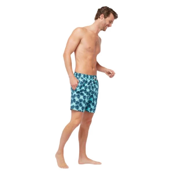 Tom&Teddy TOM & TEDDY - Men's Shorts (Aqua & Navy Leaves) Other Sports 6 Tom&Teddy TOM & TEDDY - Men's Shorts (Aqua & Navy Leaves) Other Sports
