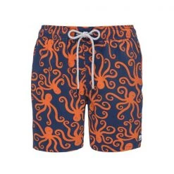 Tom&Teddy TOM & TEDDY - Men's Shorts (Blue & Orange Octopus)