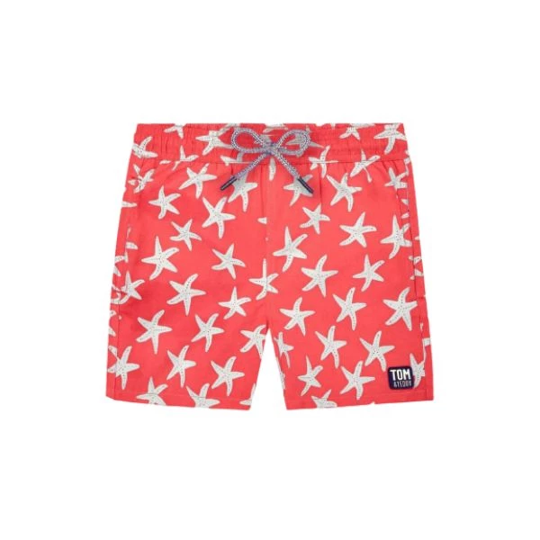 Tom&Teddy TOM & TEDDY - Boy's Shorts (Rose & Blue Starfish) 4 Tom&Teddy TOM & TEDDY - Boy's Shorts (Rose & Blue Starfish)