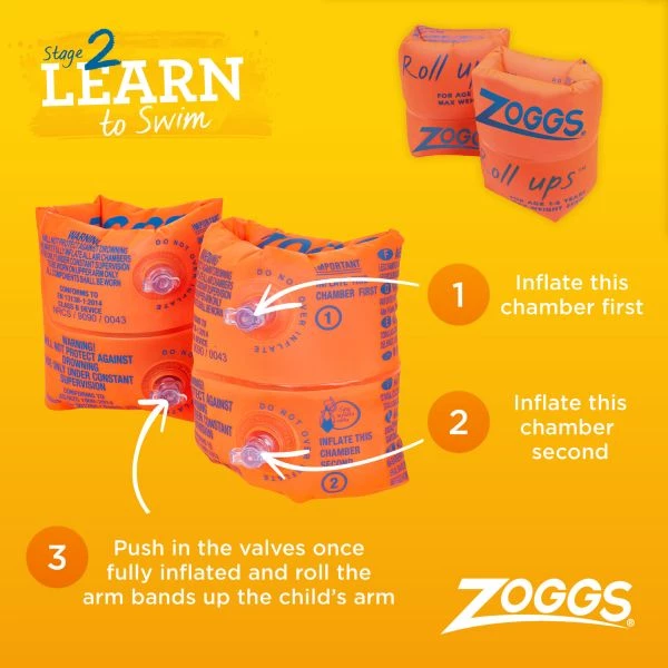 ZOGGS - Roll-ups 1-6 Yrs (Orange) 4 ZOGGS - Roll-ups 1-6 Yrs (Orange)