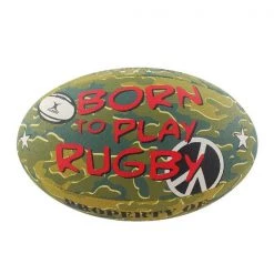 Team Sports GILBERT - Born To Play Rugby Ball (Size 5)