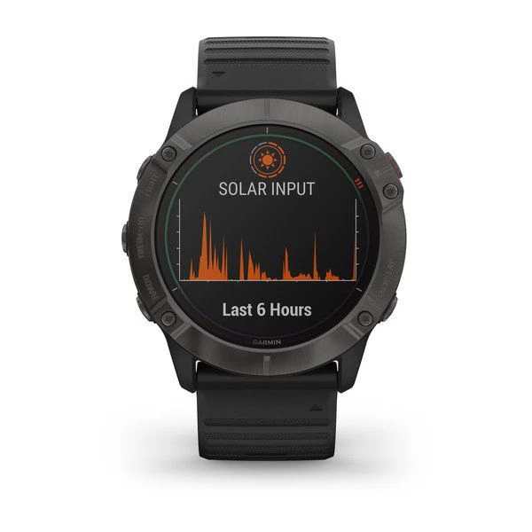 GARMIN - Fenix 6X Pro (Solar Edition Titanium Carbon Gray) 5 GARMIN - Fenix 6X Pro (Solar Edition Titanium Carbon Gray)