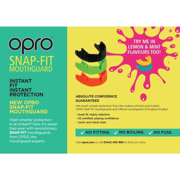 Team Sports OPRO - Snap-fit Mouthguard (Junior) 9 Team Sports OPRO - Snap-fit Mouthguard (Junior)
