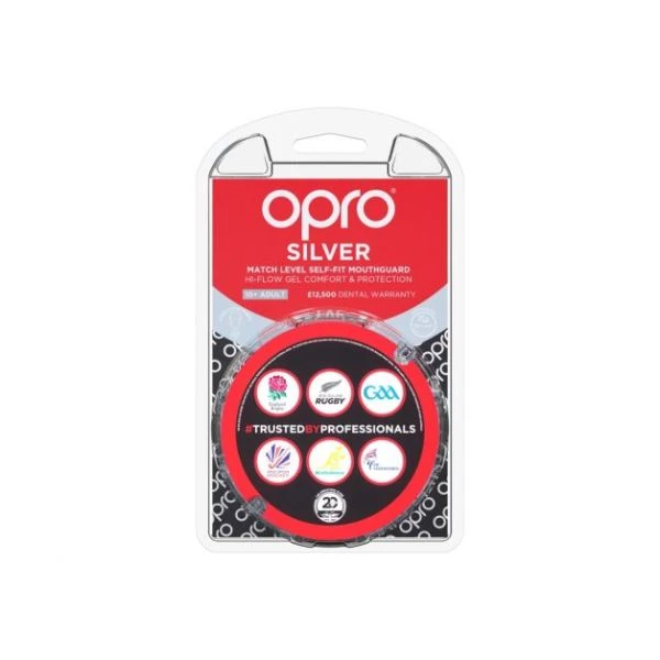 Team Sports OPRO - Silver Mouthguard (Adult) 13 Team Sports OPRO - Silver Mouthguard (Adult)